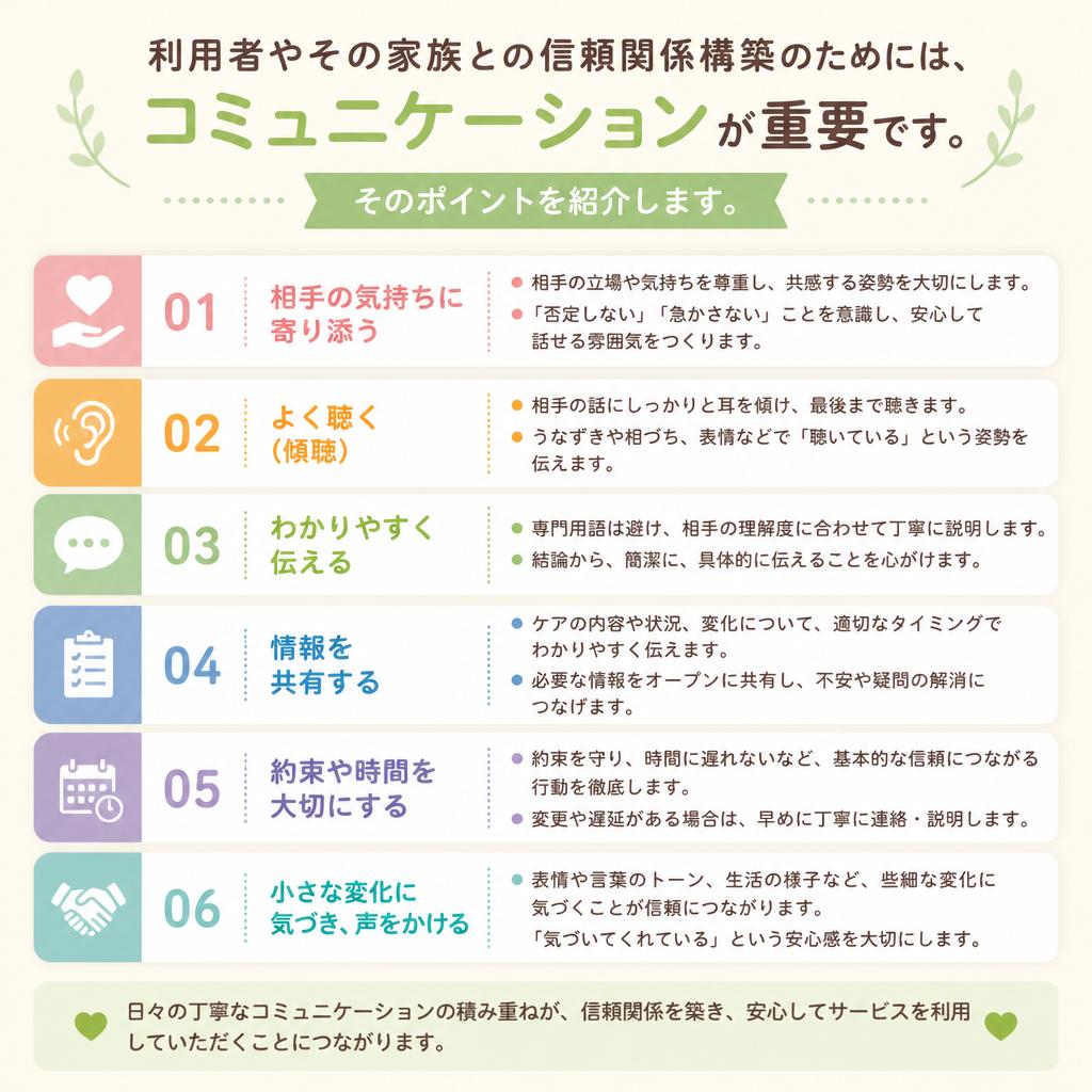 介護現場でのコミュニケーションの重要性