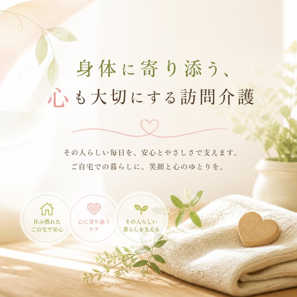 身体に寄り添う、心も大切にする訪問介護