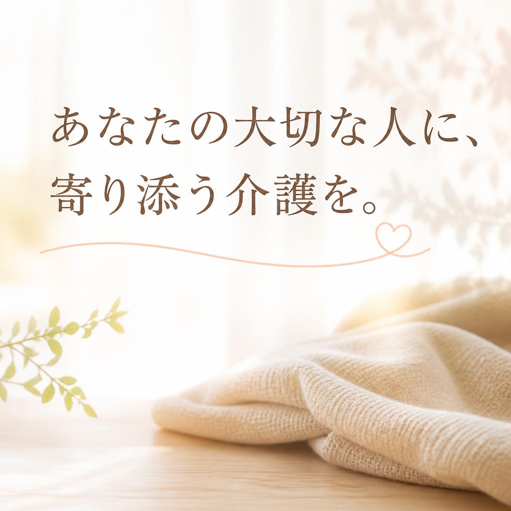あなたの大切な人に、寄り添う介護を。