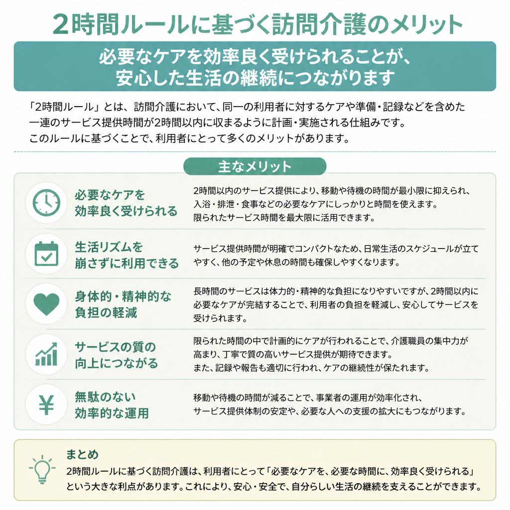 サービスを受けるメリット
