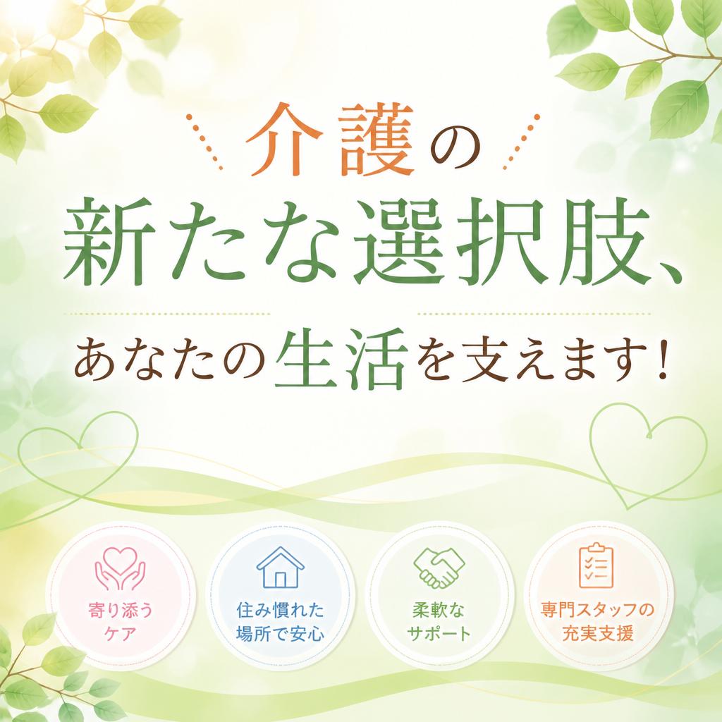 介護の新たな選択肢、あなたの生活を支えます！