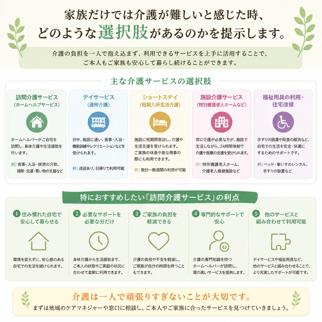 ヘルパーに頼れない場面での新たな選択肢