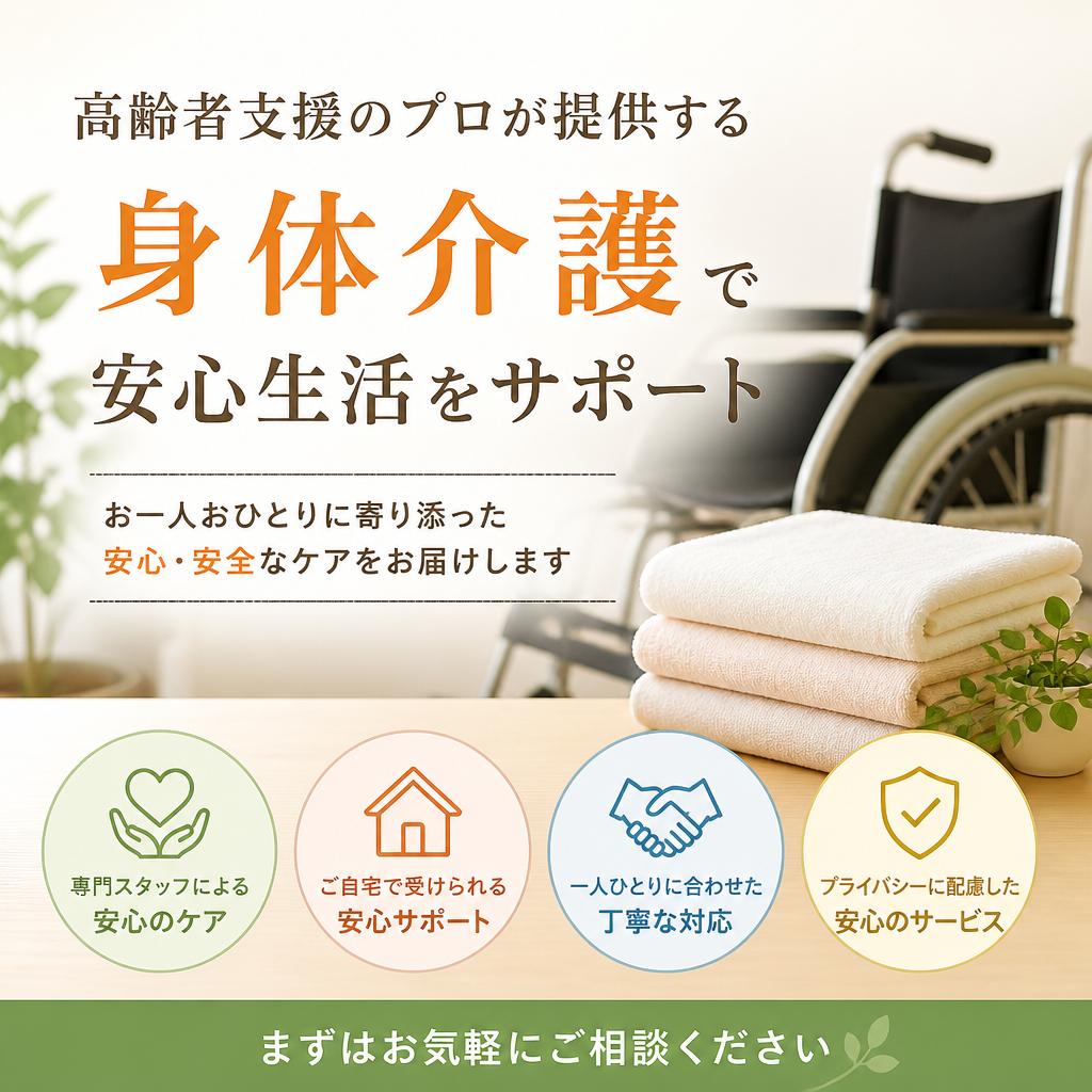 高齢者支援のプロが提供する身体介護で安心生活をサポート