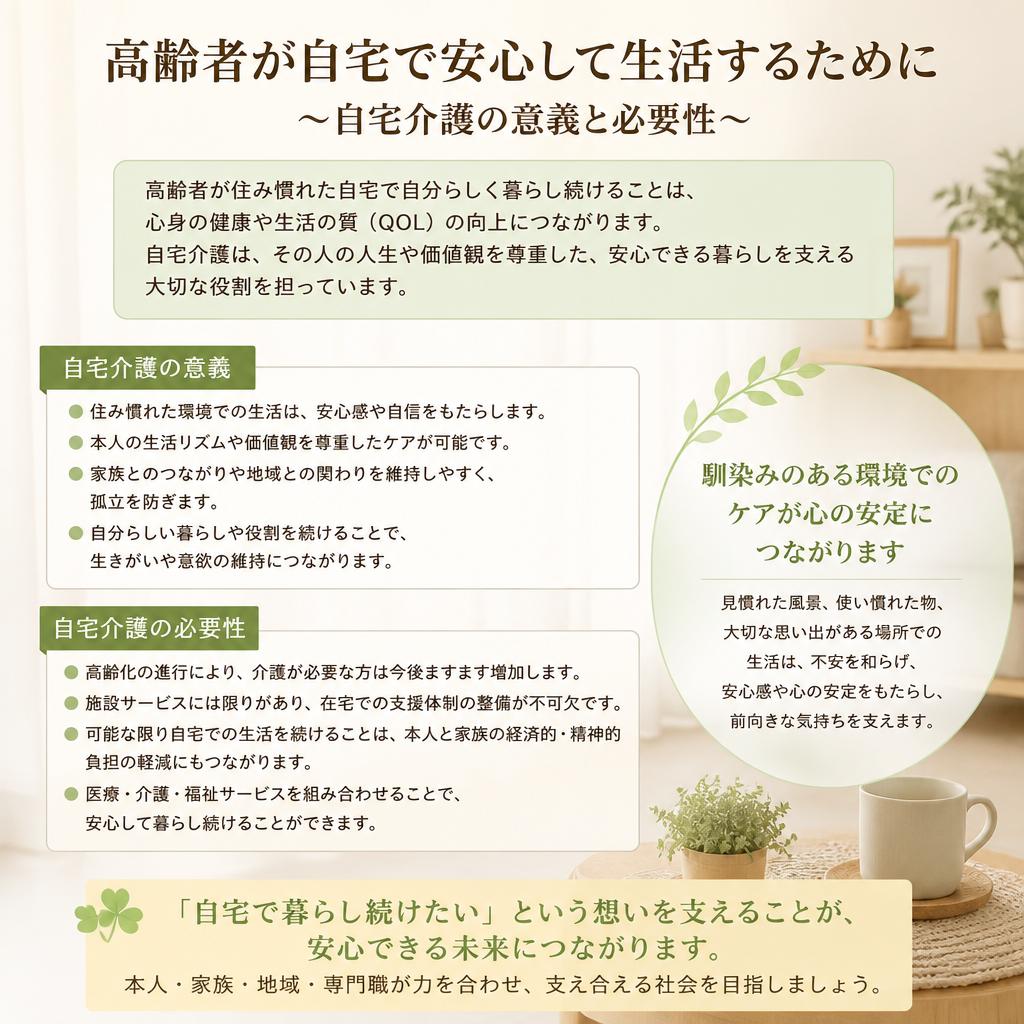 自宅介護の重要性