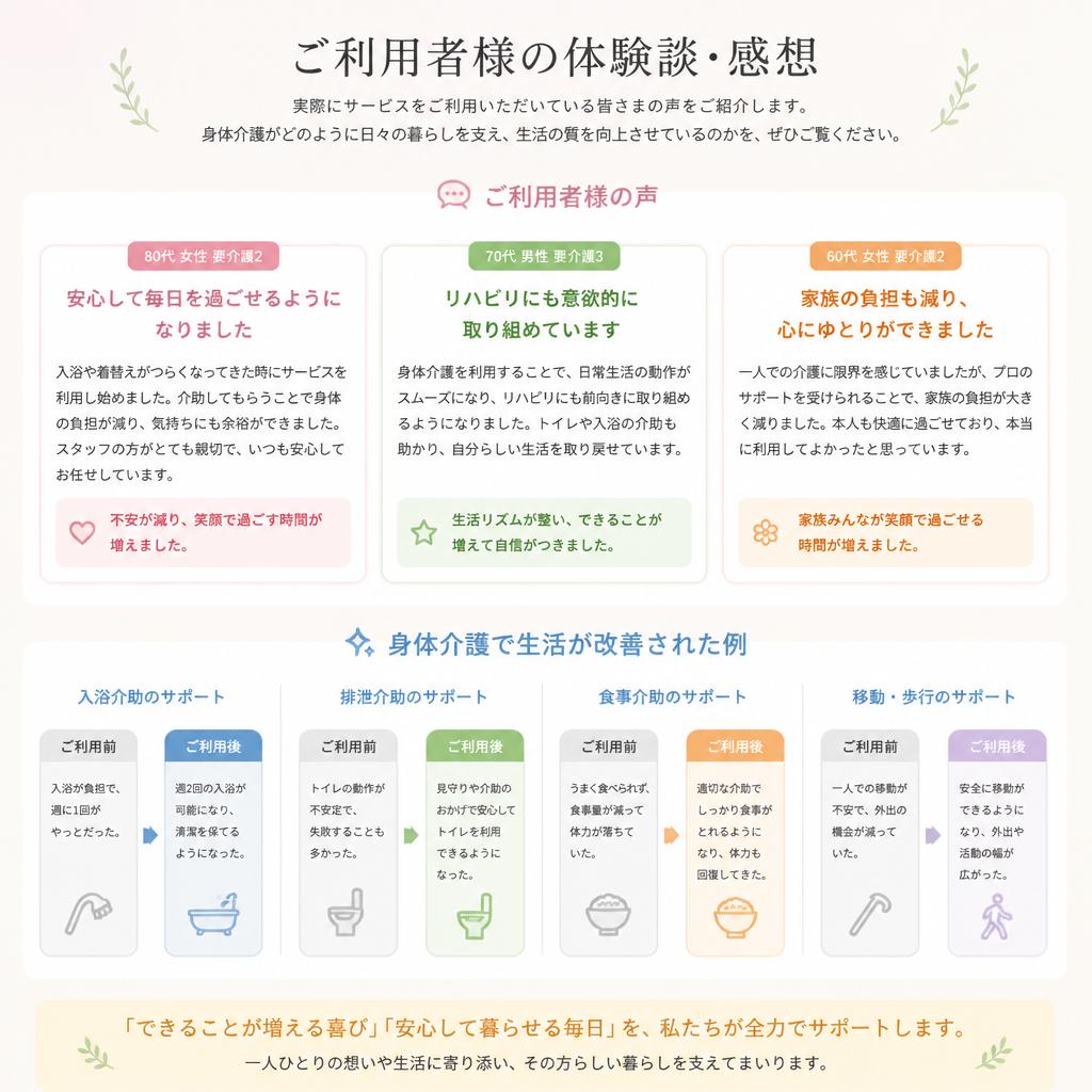 利用者様の声