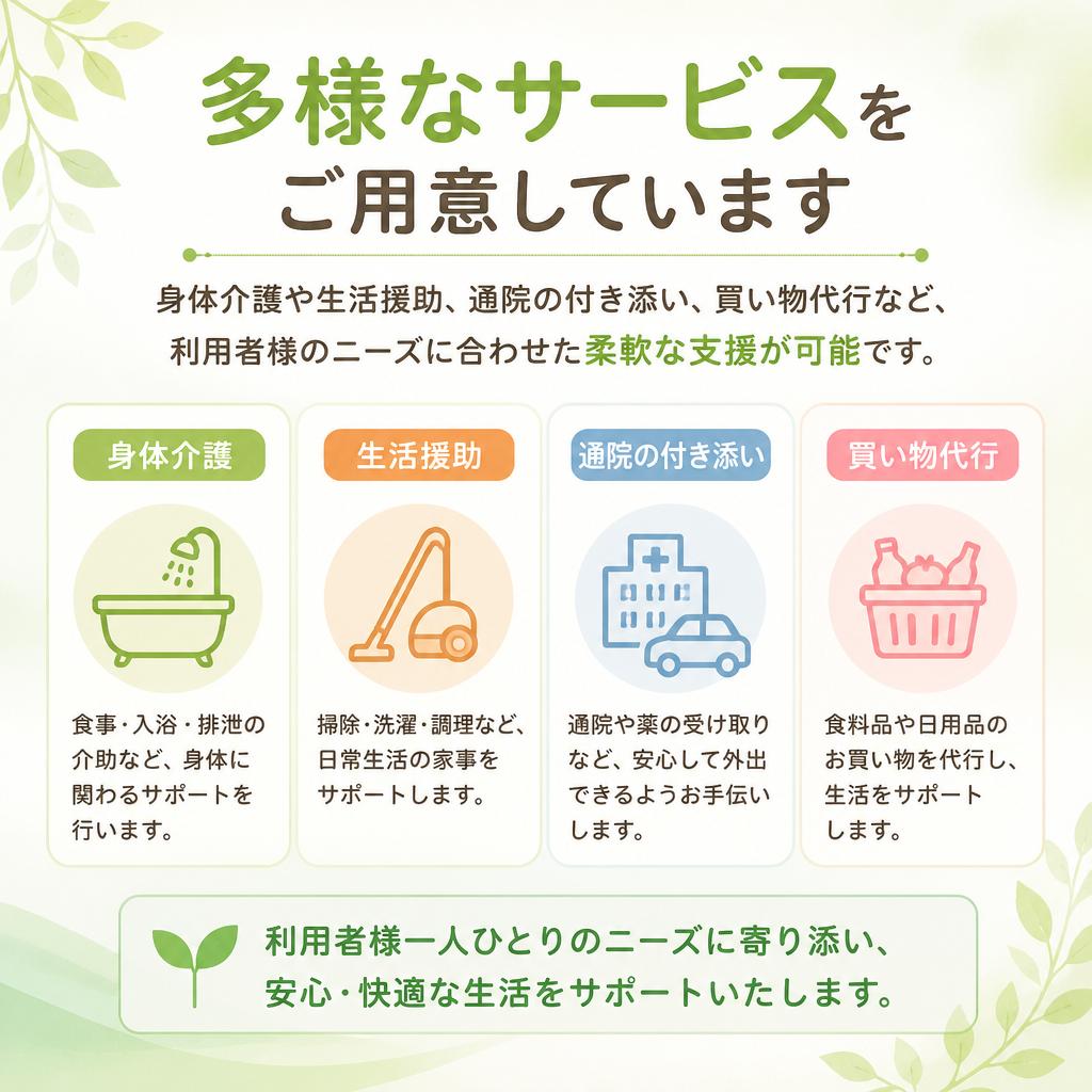 訪問介護の具体的なサービス内容