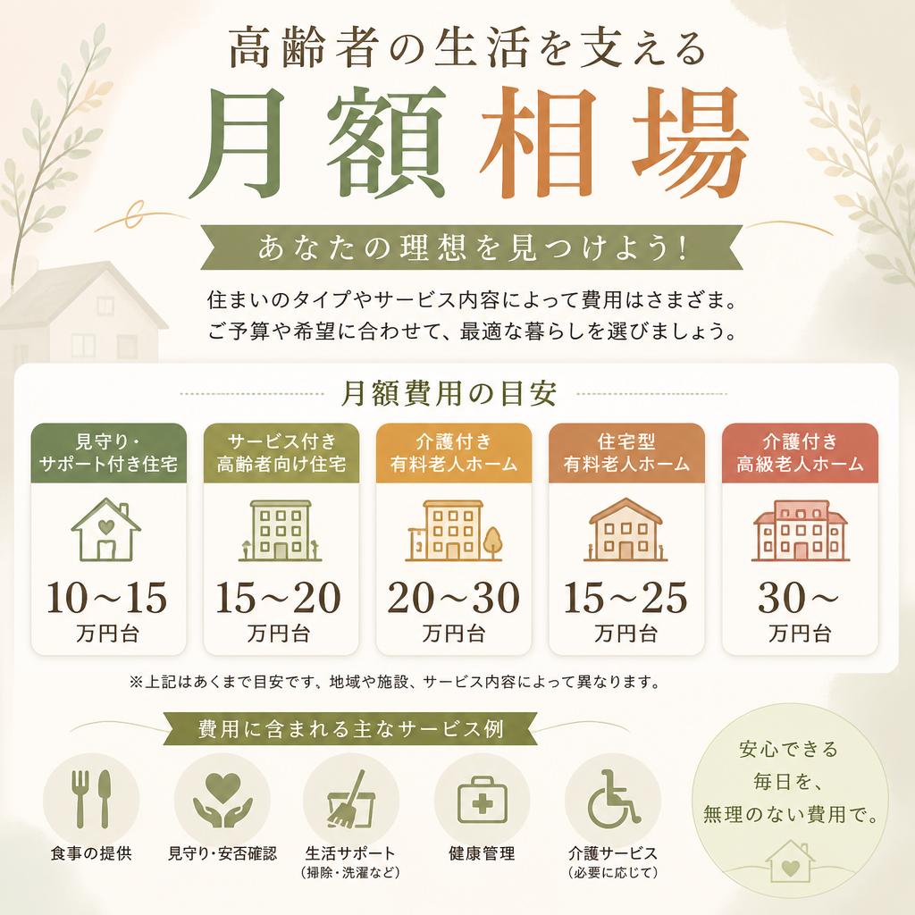 高齢者の生活を支える月額相場、あなたの理想を見つけよう！