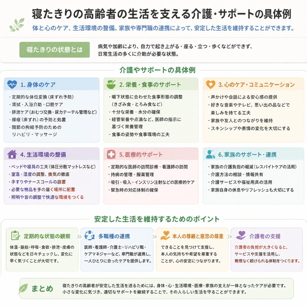 寝たきり介護の実態とサポートの仕組み